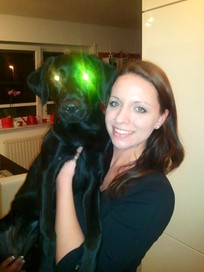 Mein Frauchen Andrea Nack und ich.