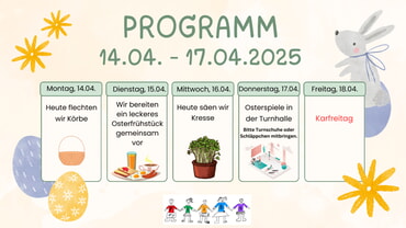Programm Osterferien 2025